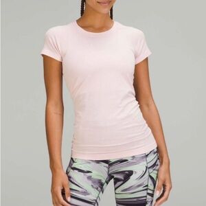 Lululemon Swiftly Tech. Short sleeve. 2.0. Size 6. Strawberry milkshake